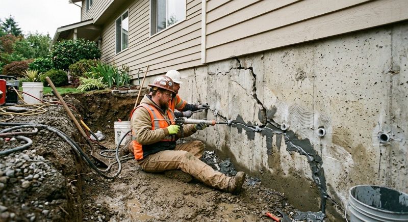 Basement Crack Repair in Benzie County, MI