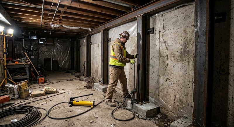 Basement Stabilization in Benzie County, MI