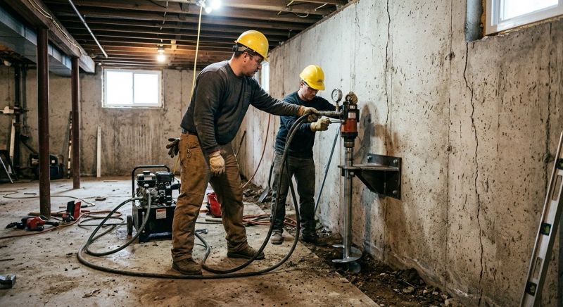 Basement Stabilization in Benzie County, MI