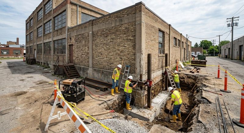 Building Foundation Repair in Bear Lake, MI