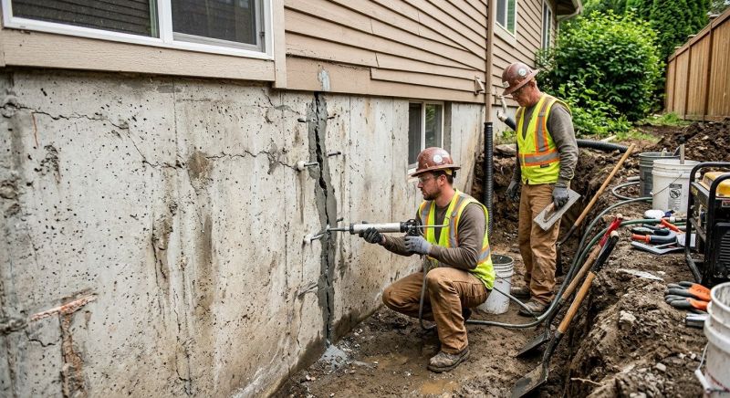 Cracked Foundation Repair in Frankfort, MI