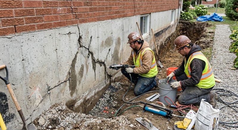 Cracked Foundation Repair in Benzie County, MI