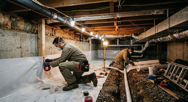 Crawl Space Leveling in Benzie County, MI