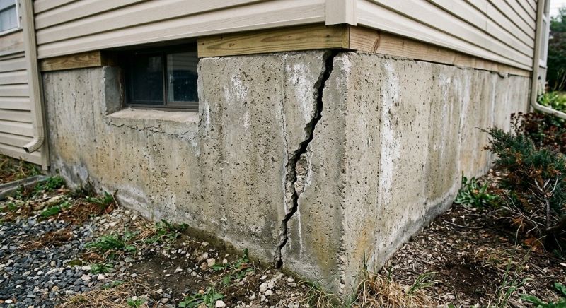 Foundation Crack Repair in Honor, MI