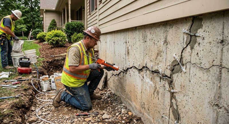 Foundation Crack Sealing in Benzie County, MI