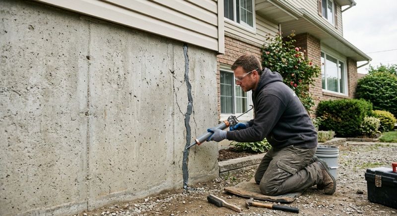 Foundation Crack Sealing in Benzie County, MI