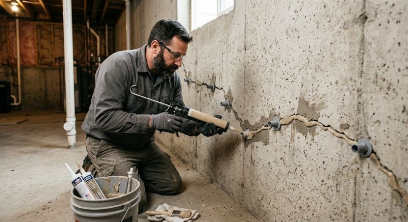 Foundation Cracks Repair in Benzie County, MI