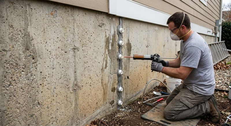 Foundation Cracks Repair in Benzie County, MI
