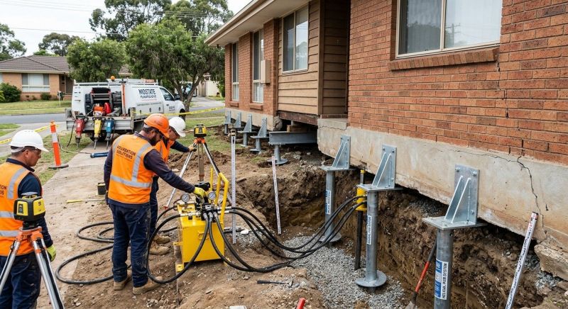 Foundation Jacking in Empire, MI