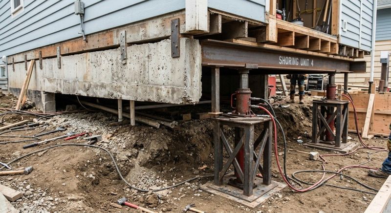 Foundation Jacking in Empire, MI