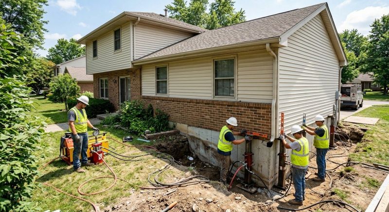 Foundation Jacking in Honor, MI
