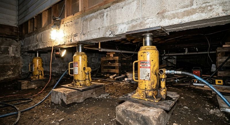 Foundation Jacking in Honor, MI