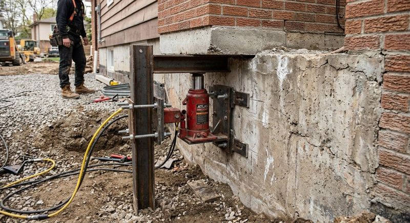 Foundation Jacking in Honor, MI