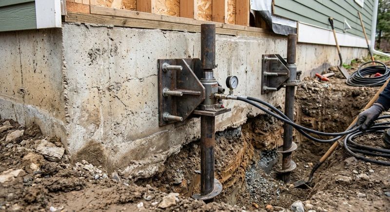 Foundation Pier Leveling in Benzie County, MI