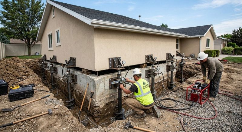 Foundation Pier Leveling in Benzie County, MI