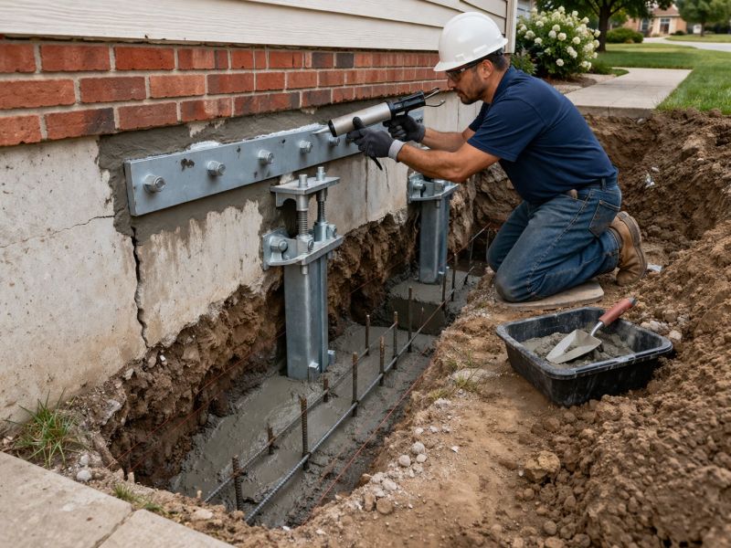 Foundation Pier Repair in Benzie County, MI