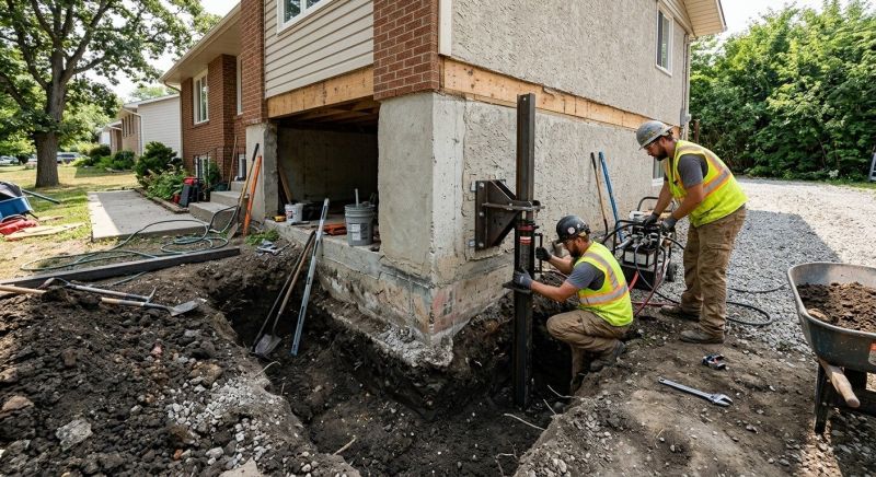 Foundation Pier Repair in Benzie County, MI