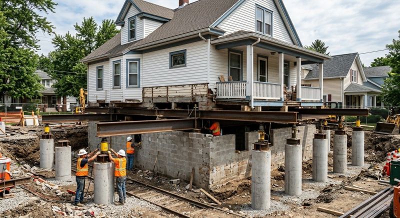Foundation Raising in Empire, MI
