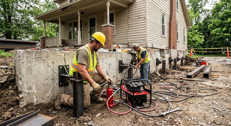 Foundation Stabilizing in Empire, MI