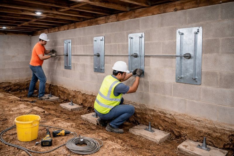 Foundation Stabilizing in Honor, MI