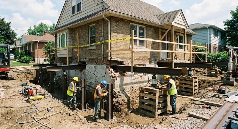 House Foundation Repair in Bear Lake, MI