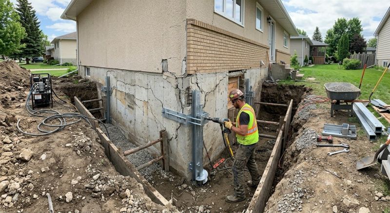 House Foundation Repair in Empire, MI