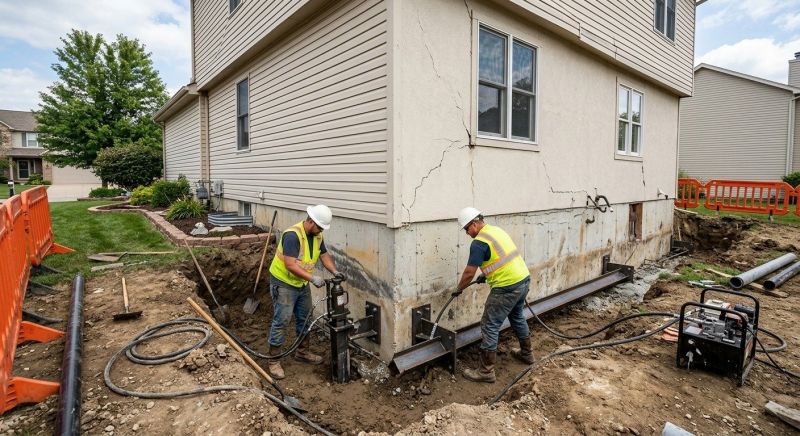 Sinking Foundation Repair in Bear Lake, MI