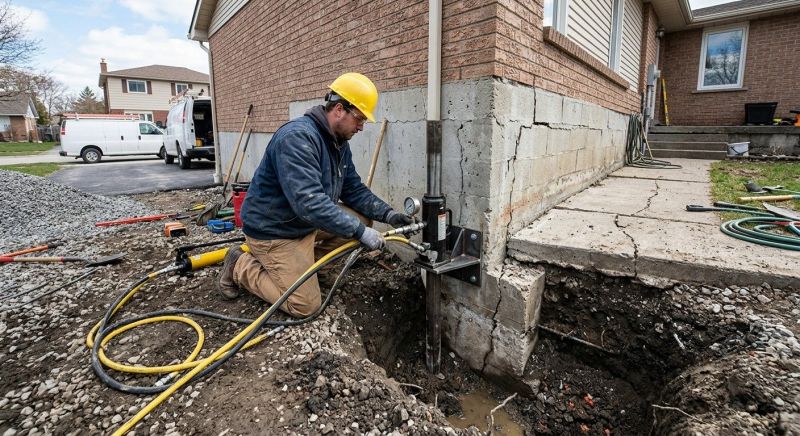 Sinking Foundation Repair in Benzie County, MI