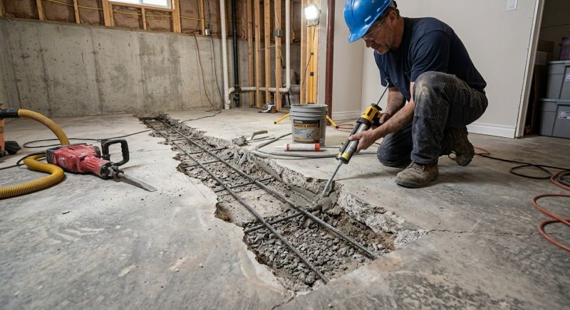 Slab Foundation Repair in Benzie County, MI