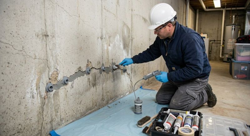 Structural Crack Repair in Benzie County, MI
