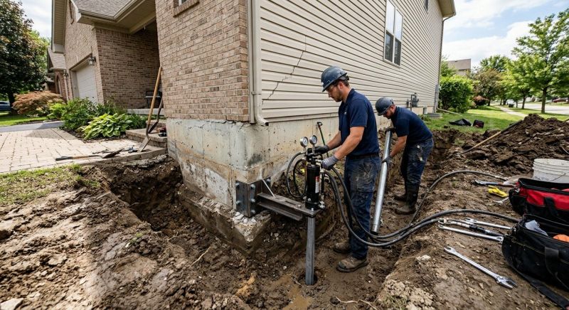 Settling Foundation Service in Honor, MI